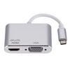 Universal USB 3.1 Type C To VGA HDMI-compatible 4K Converter Cable Adapter Cord Port HUB