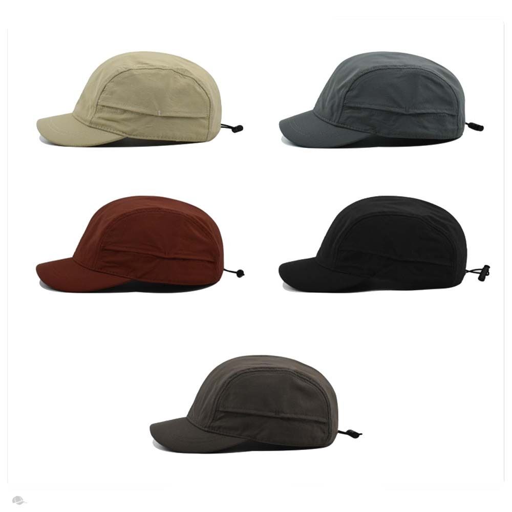 Japanese Style Short Brim Baseball Cap Nylon Peaked Cap Versatile Sun Hat Men