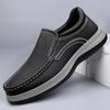 Мода Классические Мужские Слипоны Повседневная Обувь Мужские Лоферы из Натуральной Кожи Всепогодная Мужская Деловая Обувь Мужская Удобная Обувь для Улицы