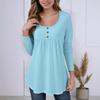 Весна Осень Однотонная Ажурная Свободная Повседневная Футболка Женская С Длинным Рукавом Пуловер с Кулиской Топ