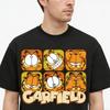 Garfield Модная футболка с мемом! Американская ретро свободная футболка с коротким рукавом, унисекс, оверсайз, парная футболка