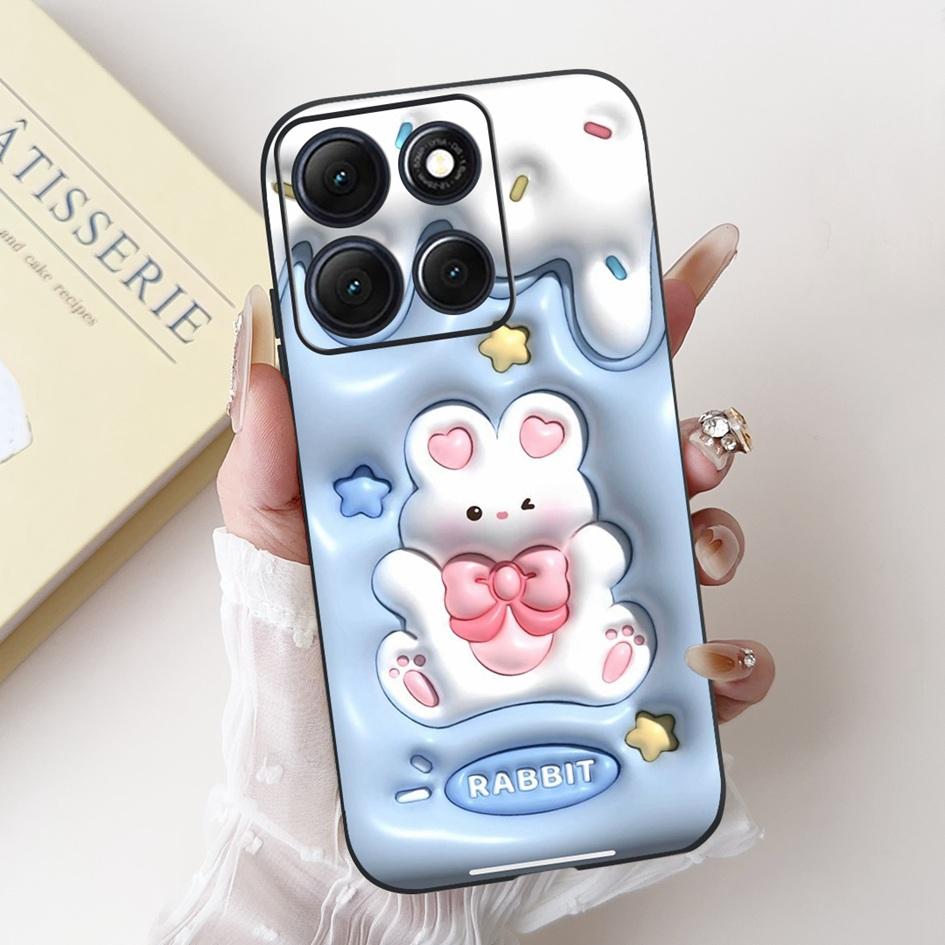 Ударопрочный чехол для Motorola Moto G86 Power Case Милый мультяшный кролик Мягкий силиконовый чехол для телефона для Moto G56 G 86 G86Power Funda