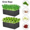 Garden Planting Bag with Handles Black Grow Bags Multi-size Felt Grow Bag Breathable Growing Bag Rectangle Planting Nursery Pot
