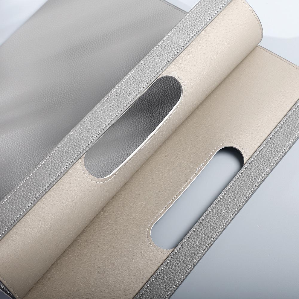 Кожаная сумка для ноутбука и документов с тиснением под личи, для хранения документов формата А4, офисная архивный мешок