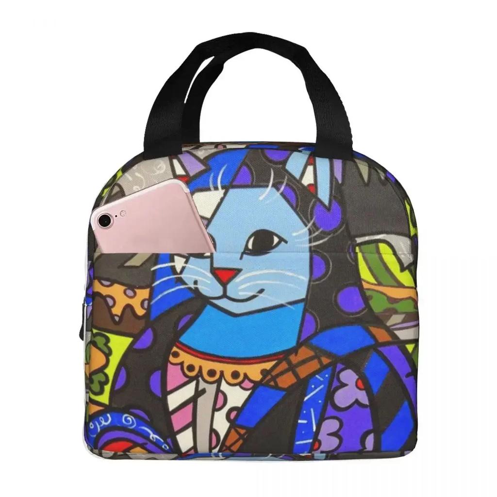 R-Romero-S B-Britto-S Insulated Lunch Bag for Women Kids Portable Food Boxes Thermal Lunch Box Tote