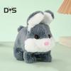 Electronic Rabbit Toy Interactive Electronic Pet Plush with Sounds And Movements Animated Walking Wiggle Ears Handmade Bunny Toys Gift for Toddlers