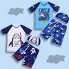 2023 Boys' Quick-Dry Swimwear Set: Split Style Swimsuit with Trunks for Children, Available In Small, Medium, Large