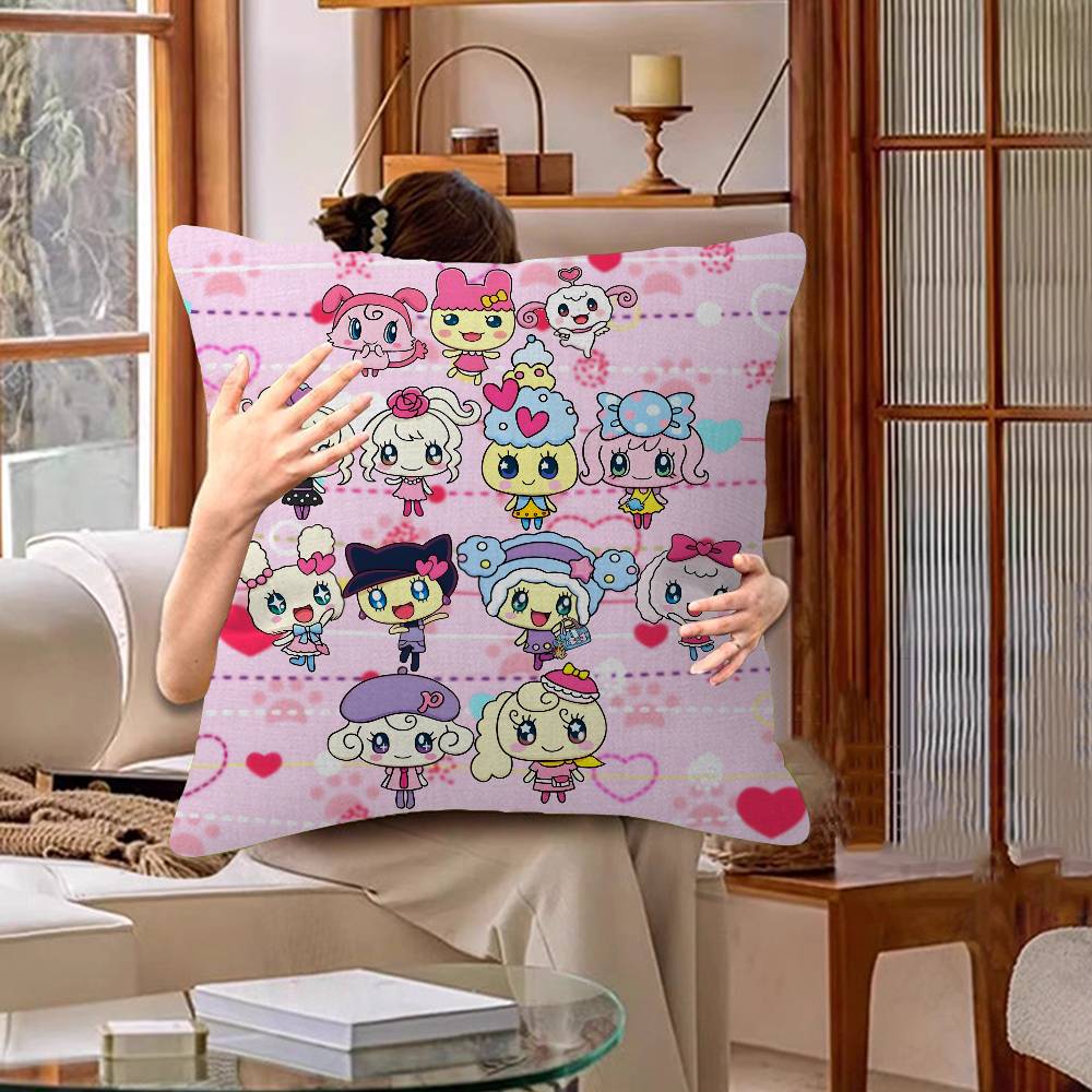 Фан-арт Игры Милый Мультяшный T-Tamagotchi Подушка Чехол для Подушки Наволочка Гостиная Диван Домашний Декор
