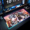Azur lane Коврик для мыши RGB Игровой коврик для мыши Большой светодиодный коврик Настольный коврик для ПК Светящийся коврик для мыши Большие коврики для клавиатуры Настольный ковер С подсветкой