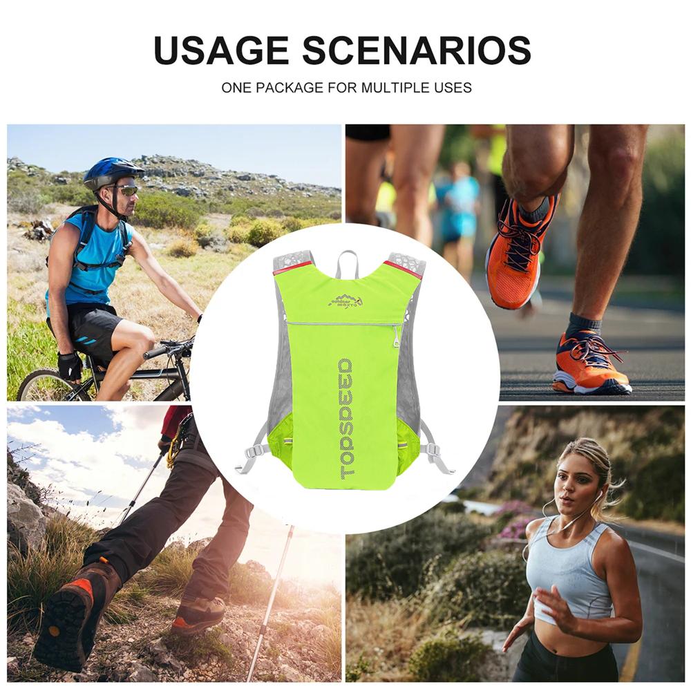 Outdoor Trail Running Ultralight Backpack Running Hydration Vest Breathable Marathon Running Backpack Running Hydration Vest