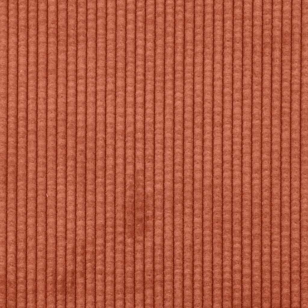 Back Cushion Red Orange 160 x 50 cm Cord Fabric