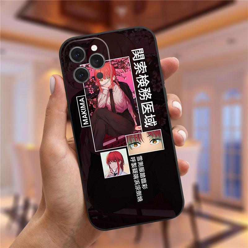 Чехол для телефона «Человек с бензопилой» из японского мультфильма аниме для iPhone 13 Pro Max XR XS Max 6s 7 8 Plus 12 Mini 11 Pro Max, мягкий чехол из ТПУ