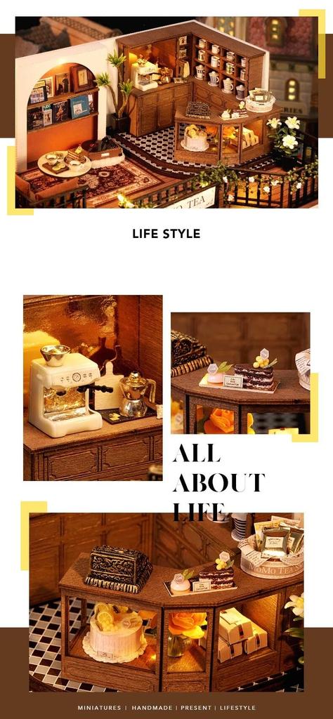 Dollhouse Handmade Kit Set Miniature FOREST TEASHOP (t-FREAK)