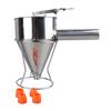 Batter Dispenser Stainless Steel Pancake Batter Dispenser with 18mm 4PCS Silicone Mouth for Pancakes Cupcakes