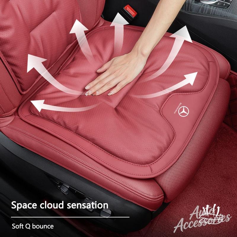 GZB4 New Luxury Car Velour Cushion Breathable Seat Cushion Pad Cover For Mercedes Benz AMG W124 W202 W203 W204 W210 W211 W212 Sticker