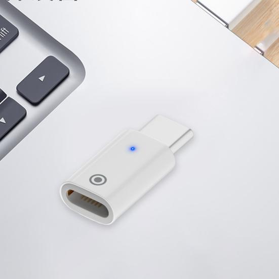 Разъем зарядного устройства с индикатором быстрой зарядки Play, штекер USB-C Male to Female, для зарядки