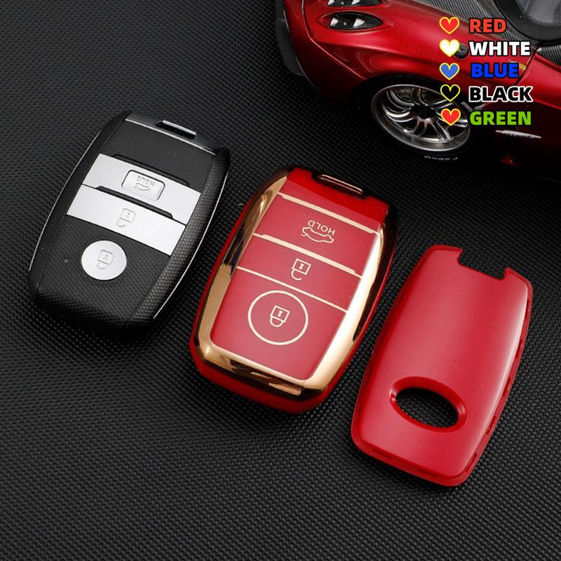 Чехол-обложка из ТПУ для автомобильного ключа Kia Rio Sorento Cerato Forte K2 K4 Stonic Carnival Niro Picanto Elantra Verna Sportage Аксессуары