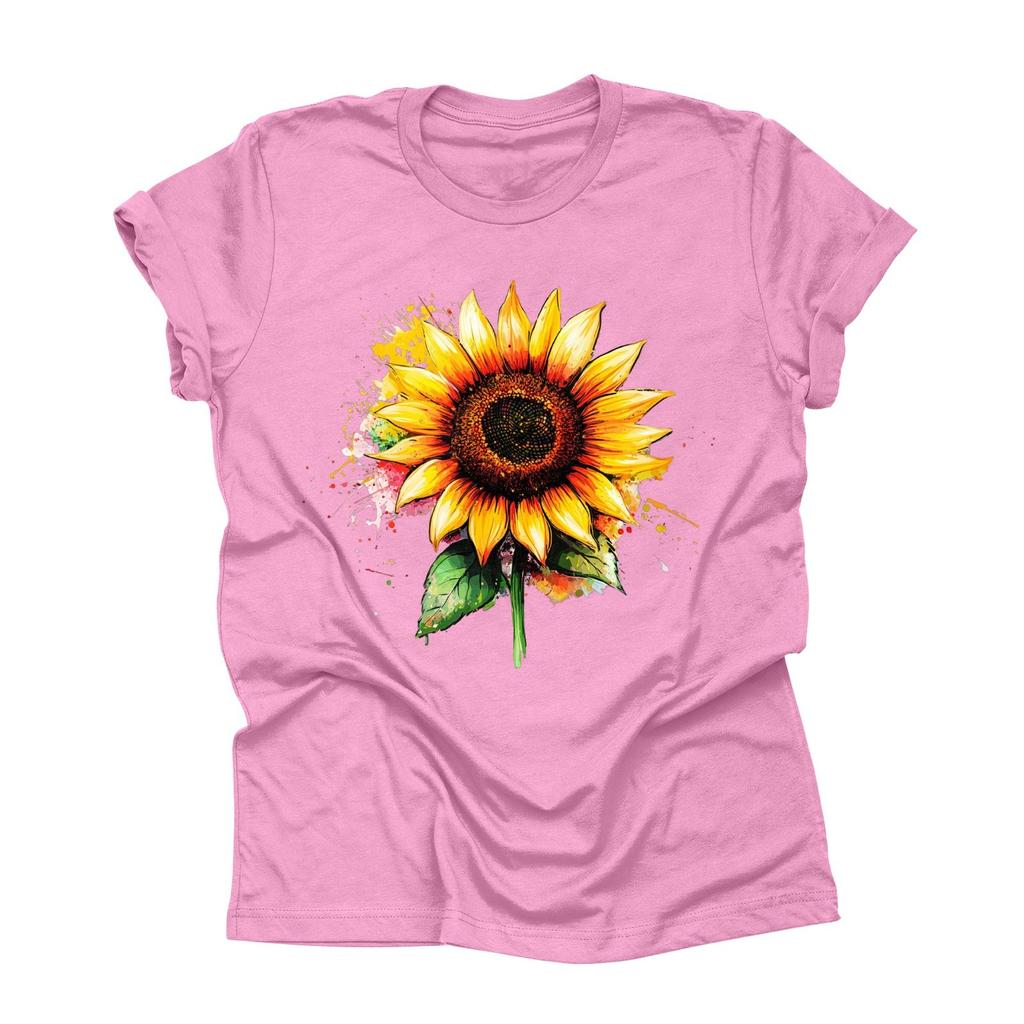 Unisex Casual Fashion Print Crewneck Loose T-shirt