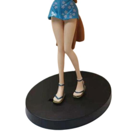 Anime Figure Realistic Shape Lovely Miniature Figurine One Piece Nami Action Figure Car Decor