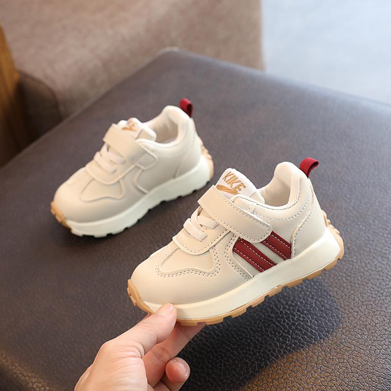 Toddler Girl Color-Block Patchwork Velcro Sneakers Breathable Non-Slip Lightweight Sneakers