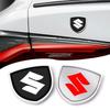 1Pcs 3D Metal Auto Door Shield Emblem Car Body Badge Sticker Styling for Swift SX4 Samurai Sport Jimny Grand Vitara Alto GW250 Splash Swace