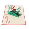 Изысканная 3D поздравительная открытка с дизайном рождественского оленя, идеально подходящая для дней рождений и вечеринок