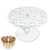 1Pcs 16 Holes Acrylic Ice Cream Cone Holder Cupcake Popcorn Rack Party Wedding Buffet Display Stand Outdoor Tableware Gift