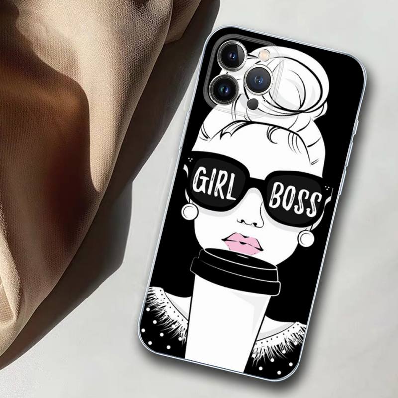 Мягкий силиконовый чехол для телефона «Кофе и девушка» для iPhone 14 13 12 11 Pro Mini XS MAX 8 7 6 Plus X XS XR