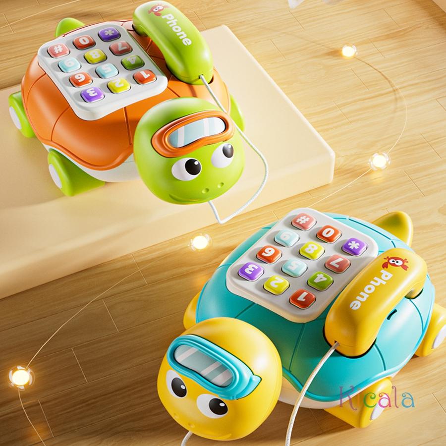 Игрушки Образовательные игрушки Игрушки Монтессори Детская Черепашка Ползающий малыш Музыкальный Обучающий Малыш Для Малыша Телефон Активность Для 6М+