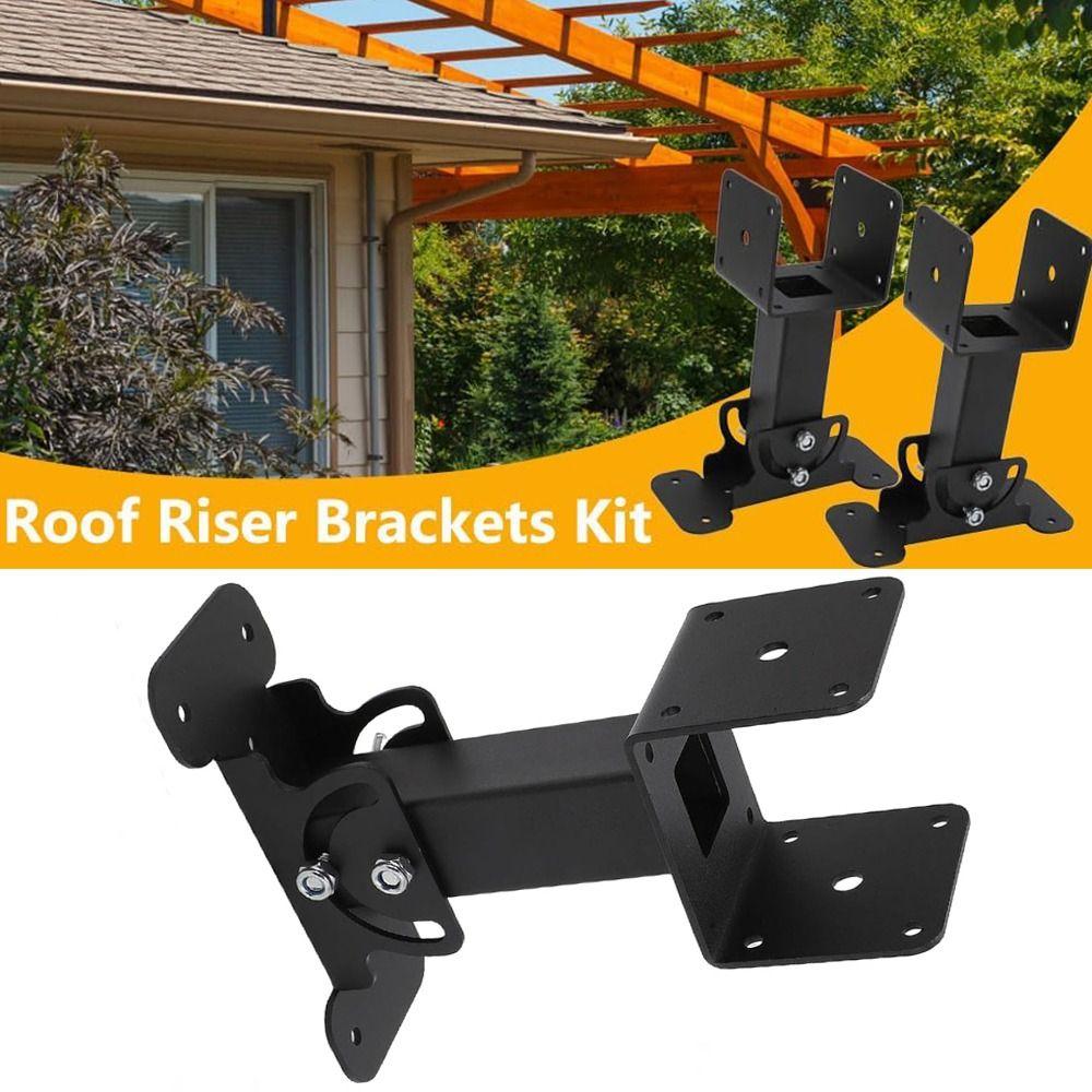 1 Pack 180 Degree Heavy Duty Roof Brackets Adjustable Pergola Roof Brackets for Wood Gazebo Pergola