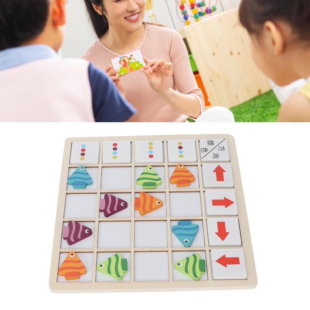 Рыбка Цвет Сопоставление Игра Магнитный Дизайн Безопасный Деревянный Закругленные Края Деревянный Настольная Игра Деревянная Настольная Игра