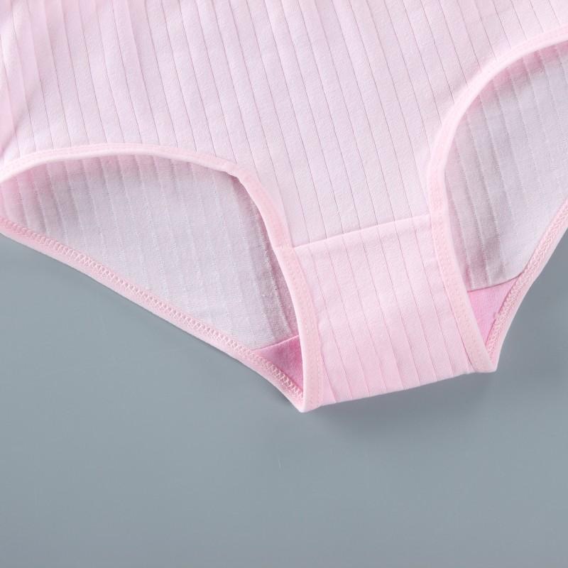 6pc Teenager Briefs Girls Underwear Cotton Briefs Sports Letters Breathable Briefs Pupils 8-14 Years