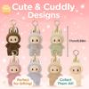 Anime Figure Labubu Vinyl Pendant Doll Model Toy Cute Monster Replica Keychain Birthday Gifts
