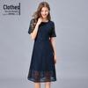 Plus Size French Style Summer Lace A-Line Dress for Women