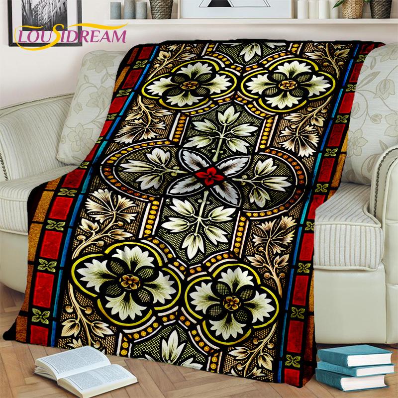 Одеяло с 3D Мандалой в богемном стиле и геометрическим цветком, мягкое одеяло для дома, спальни, кровати, дивана, пикника, офиса, пешего туризма, отдыха, ворса