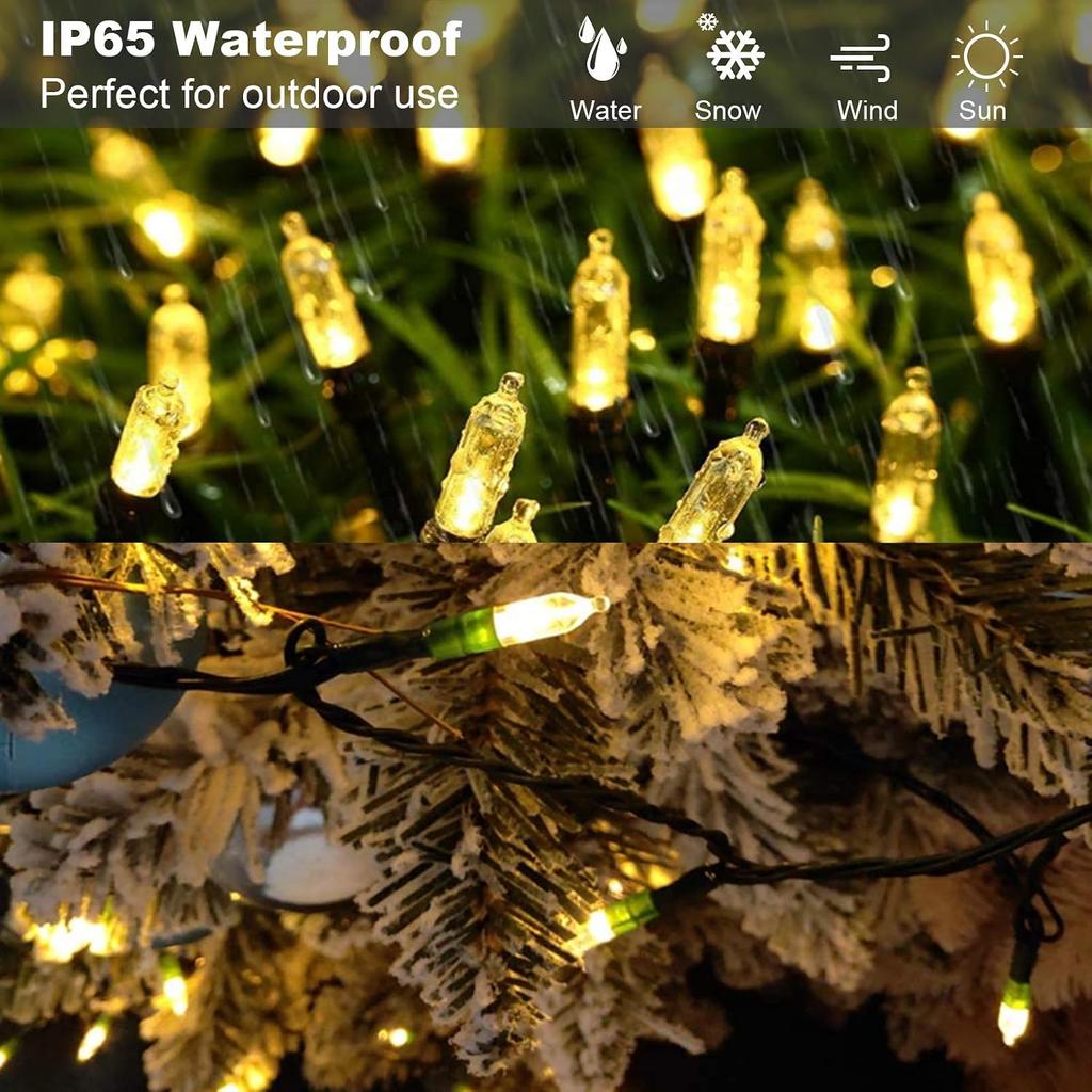 Christmas Lights, Battery Operated String Lights 18ft 50 LED Mini String Lights, Waterproof Lights with Remote Timer 8 Modes, Indoor Outdoor Garden