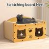Диван-когтеточка для кошек с прочным картонным гнездом, когтеточкой и интерактивными игрушками — кошачий диван для дома круглый год