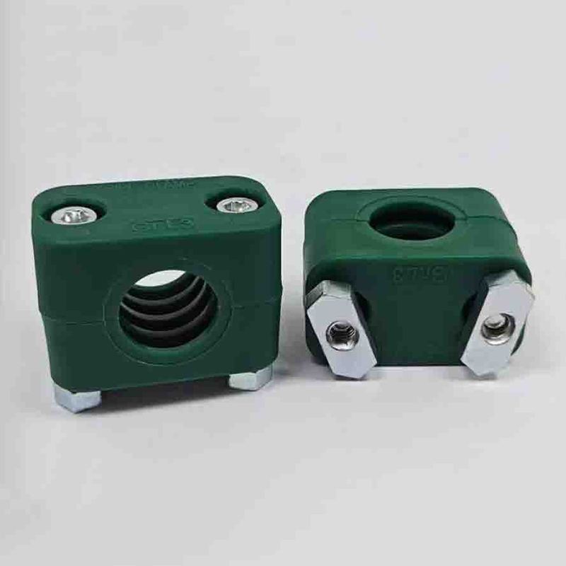 5PCS Lightweight Plastic Pipe Clips 6-35mm Diameter Bolted Guide Rail Tube Fastener Assortment Kit for Home Improvement