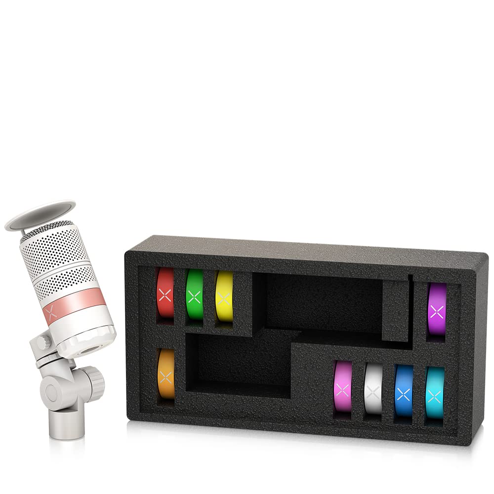 Tc Helicon Динамический микрофон Суперкардиоидная характеристика Двойной шарнир, регулируемый под разными углами Поп-фильтр 9 видов сменных цветов