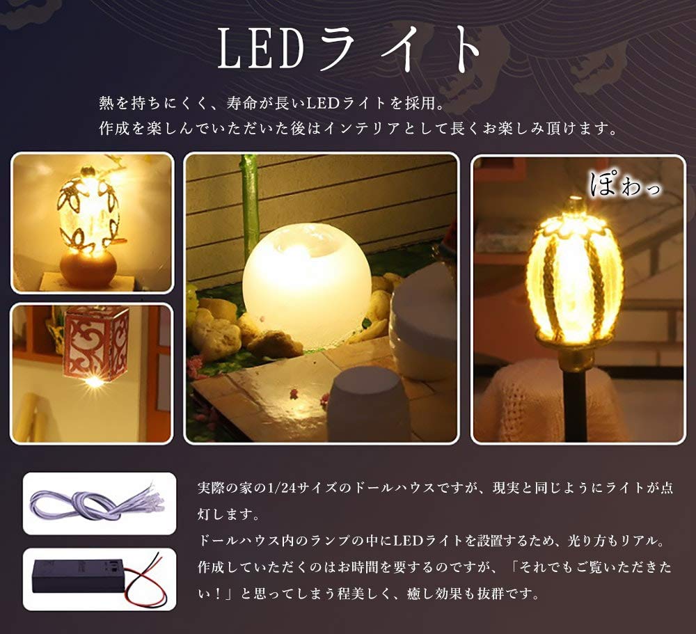 Moin moin кукольный домик миниатюрный набор для самостоятельной сборки модель комнаты в китайском стиле Китайский стиль Китайская вишня в цвету бамбук Большой размер, чтобы насладиться в полной мере