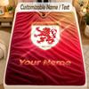 Flannel BlanketMiddlesbrough FC Custom Name Text Personalized Soft Warm Throw Blanket Home Decor Gift