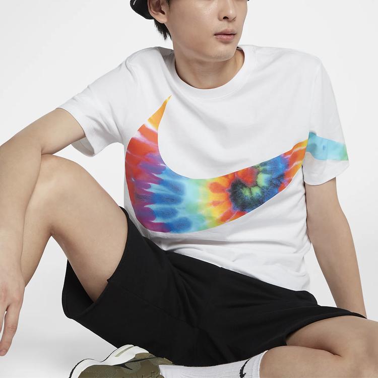 Nike T Shirts Men's Crew Neck Moderate Straight Fit CI9348-100