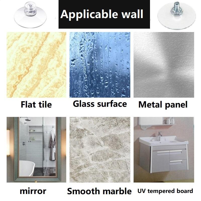 10 шт. Вакуумные присоски-крючки 50 мм Прозрачные присоски Стеклянные присоски для ванной комнаты Сильные присоски для стекла автомобиля Окна ванной комнаты