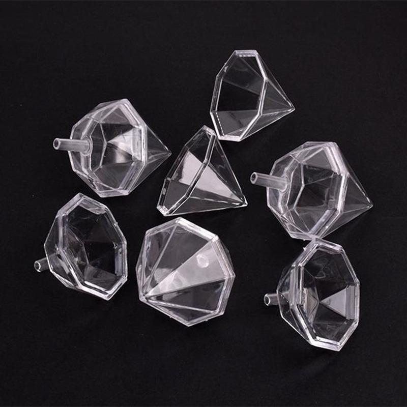 10 шт. прозрачная мини-коробка для шоколада, пластиковая упаковка для конфет в виде трюфелей, подарочная коробка на День святого Валентина, принадлежности для украшения свадебной вечеринки