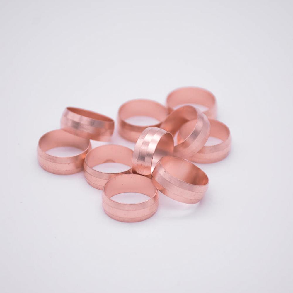 8 10 12 15 16 19 20 22 25 28mm Oil Ferrule Hole For Compression Union Fitting Water Gas Oil Assembly Sleeve Ferrule Ring Copper