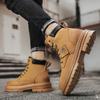 Мужские высокие ботинки мужские кожаные ботинки модные мотоциклетные ботинки мужские зимние ботинки удобные ботинки для пустыни на платформе