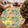 Minions Pattern Round Rug, Indoor/Outdoor Mat, for Picnic, Gameroom, Bedroom, Office, Living Room, Home Decor Carpet, Birthday Gift