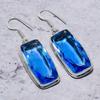 Tanzanite Quartz Gemstone 925 Sterling Silver Gift Jewelry Earring 2.01"