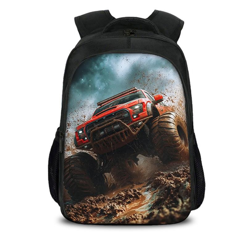 Двухслойный рюкзак Monster Jam с мультяшным принтом, новый тренд, для ученика, лучший спутник в кампусе, подарок на день рождения