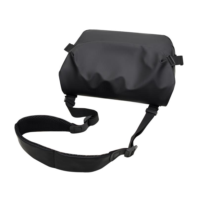 Men's Fashion Waterproof Crossbody Shoulder Bag Lightweight Large Capacity Casual PU Messenger Bag